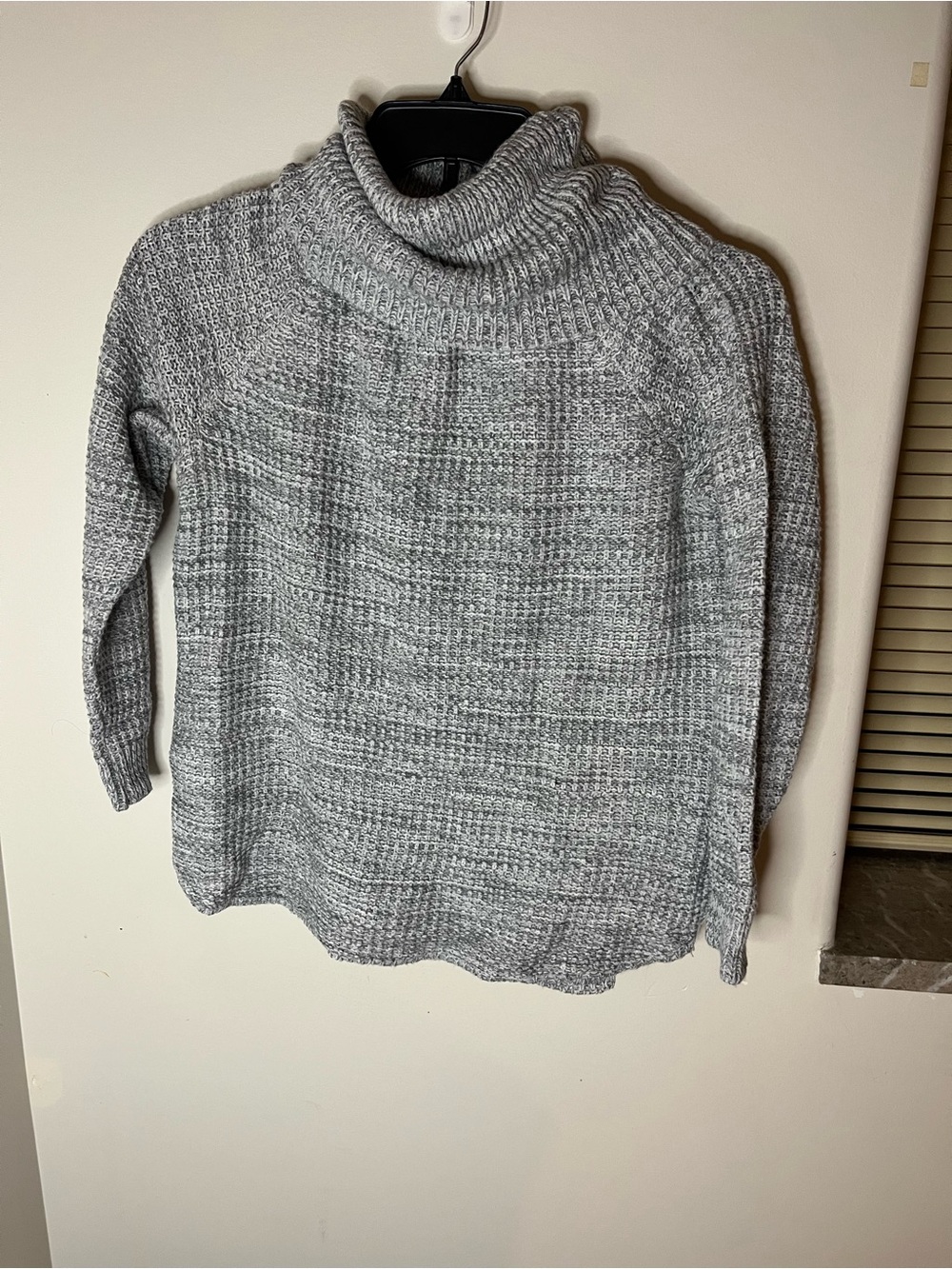 It's Our Time Heather Gray Cowl Neck Sweater